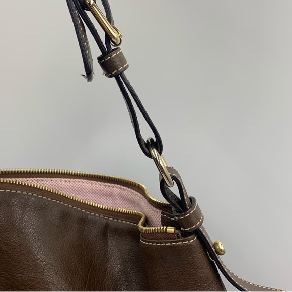 Dooney & Bourke large oversized hobo shoulder bag brown - Picture 12 of 12